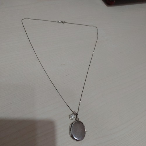 Collana argento portafoto - argento,