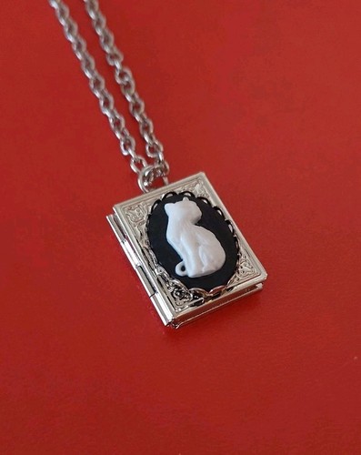 Collana gatto cameo - collana,