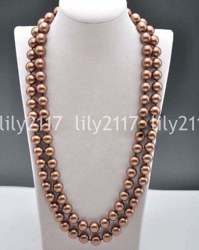 Collana lunga perle tonde