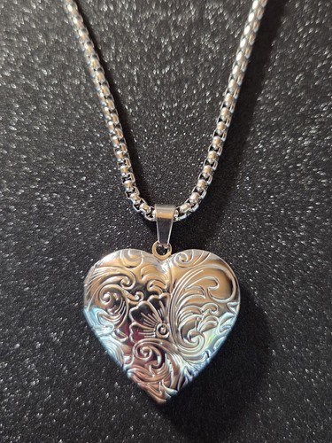 Collana acciaio cuore - acciaio,